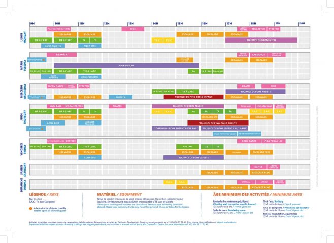 Planning activiteiten zomer